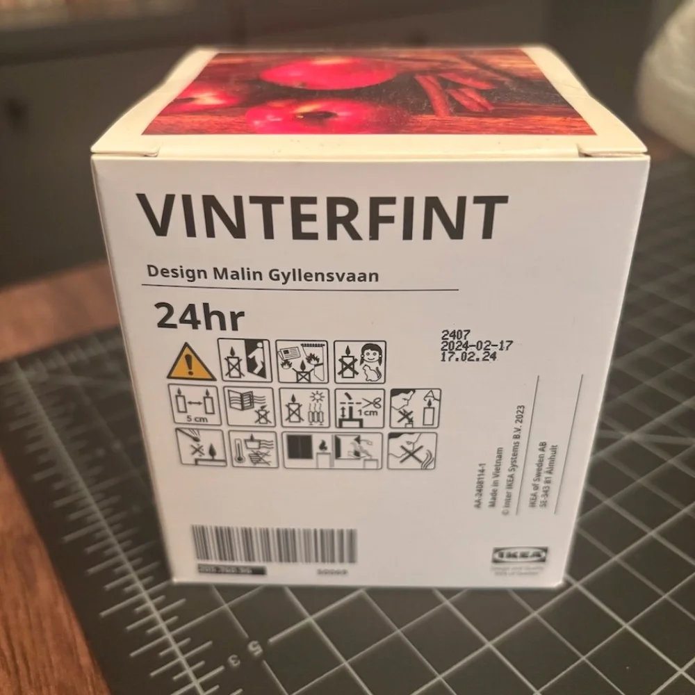 Vinterfint Candle 24 hour candle Apple-scented - Picture 4 of 6